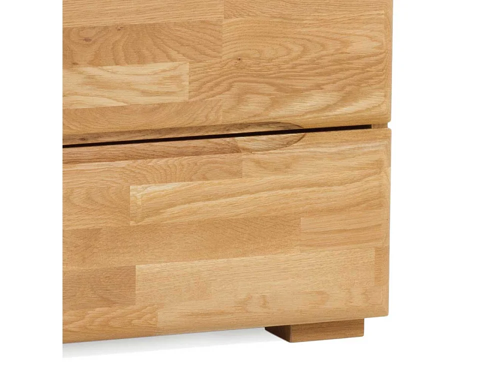 Nachtkonsole aus Wildeiche Massivholz Honigfarben geölt