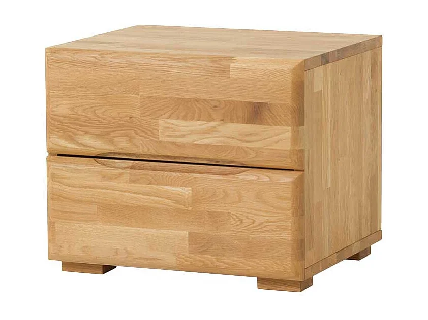 Nachtkonsole aus Wildeiche Massivholz Honigfarben geölt