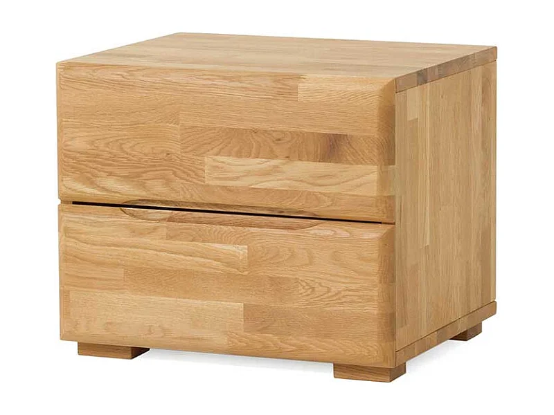 Nachtkonsole aus Wildeiche Massivholz Honigfarben geölt