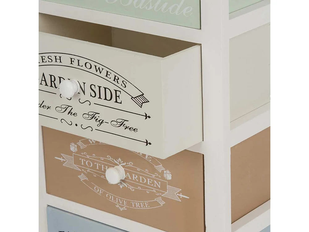 Nachtkommode im Shabby Chic Design für Boxspringbett