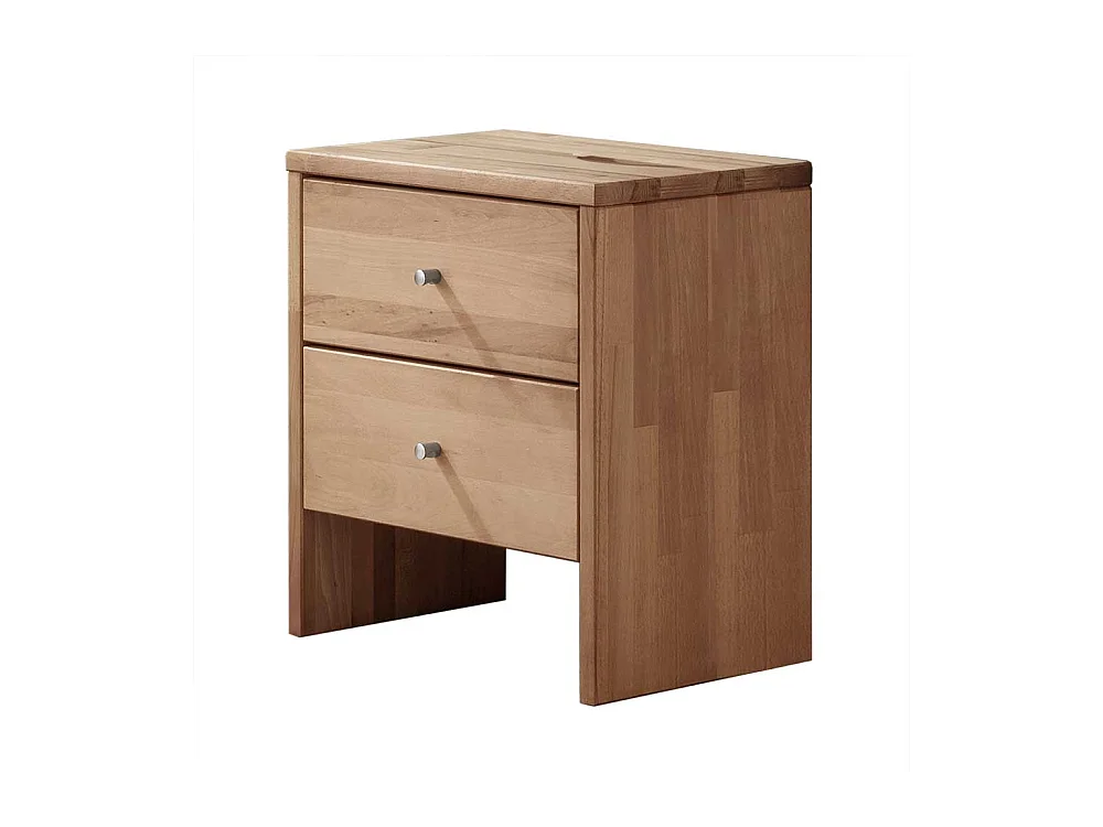Kommode Vollholz in Buchefarben zwei Schubladen