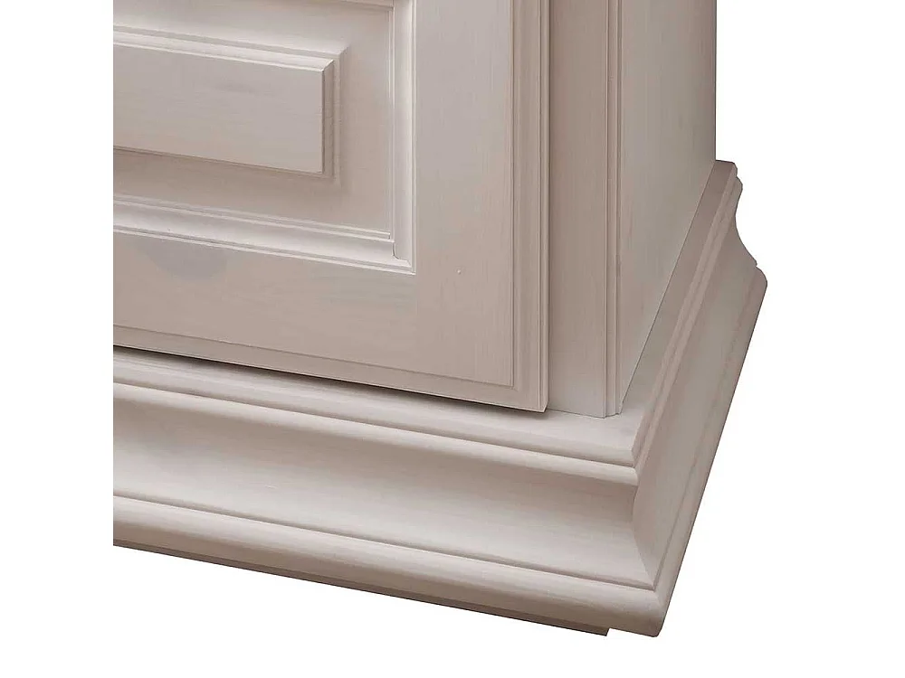 Schlafkommode im weißen Landhausstil Kiefer Massivholz