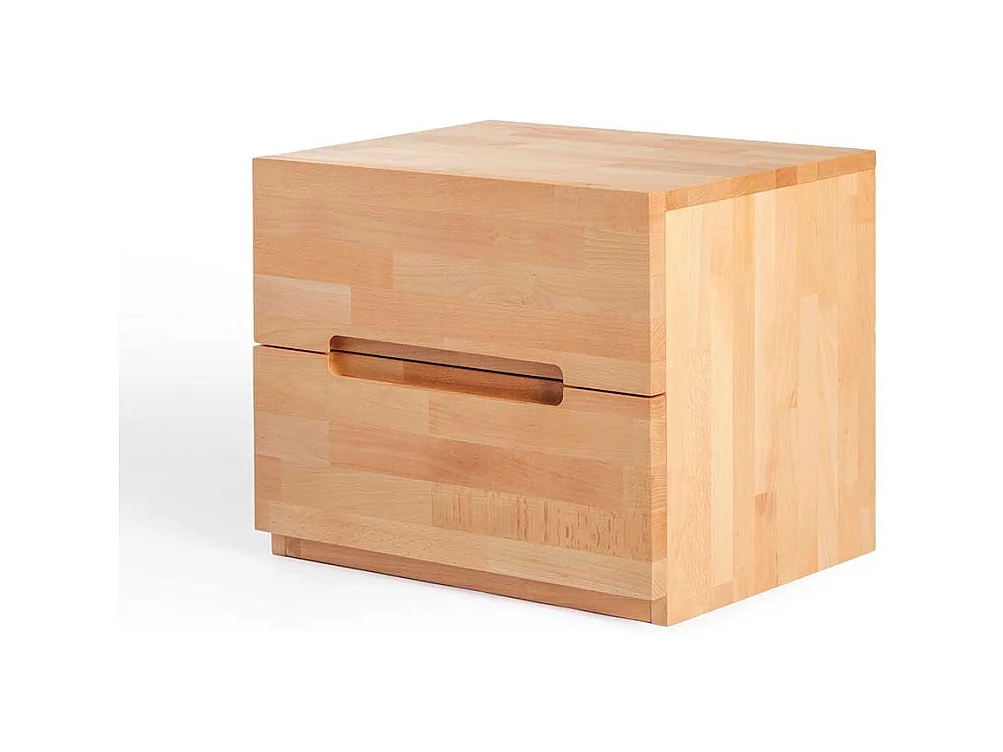 Kernbuche Nachtkonsole massiv geölt 2 Schubladen