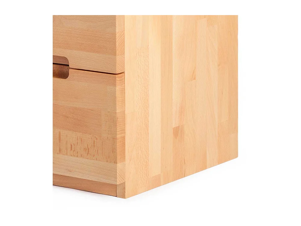 Kernbuche Nachtkonsole massiv geölt 2 Schubladen