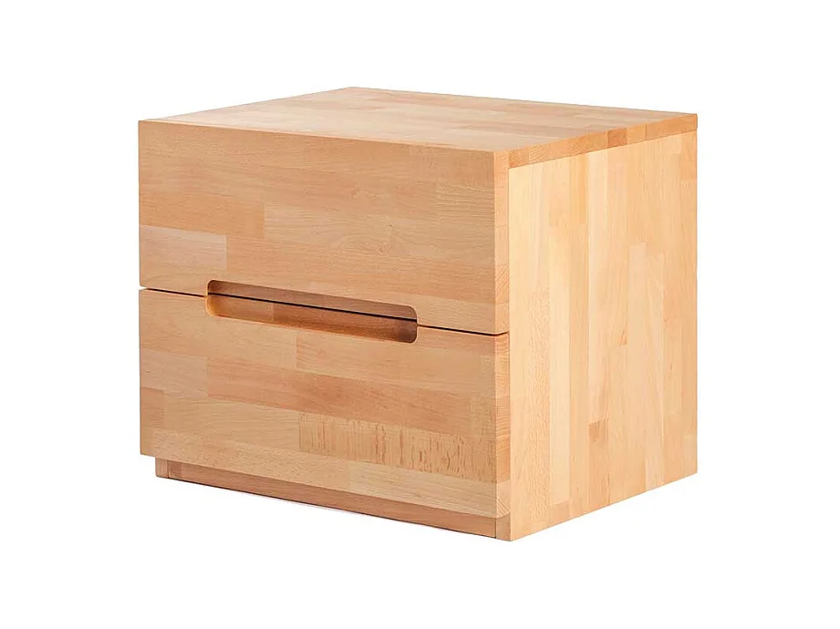 Kernbuche Nachtkonsole massiv geölt 2 Schubladen