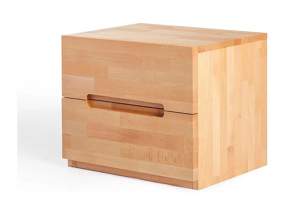 Kernbuche Nachtkonsole massiv geölt 2 Schubladen