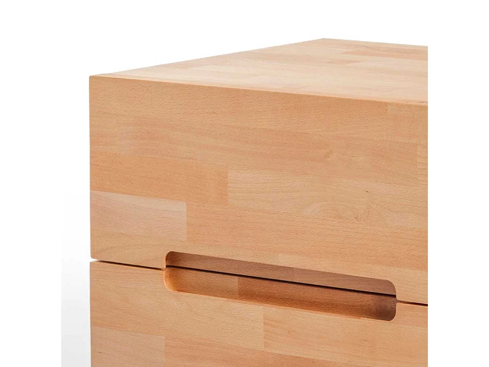 Kernbuche Nachtkonsole massiv geölt 2 Schubladen