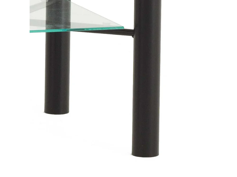 Metall Nachttisch aus Glasplatten 45 cm