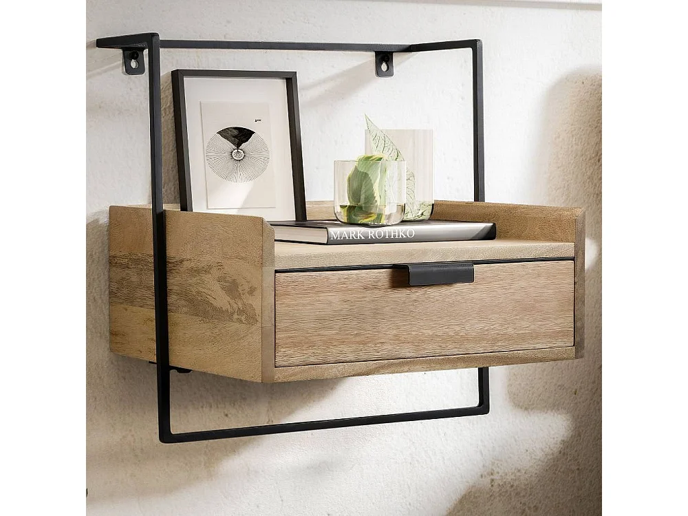 Nachtkommode Nachtschrank mit einer Schublade für die Wandmontage