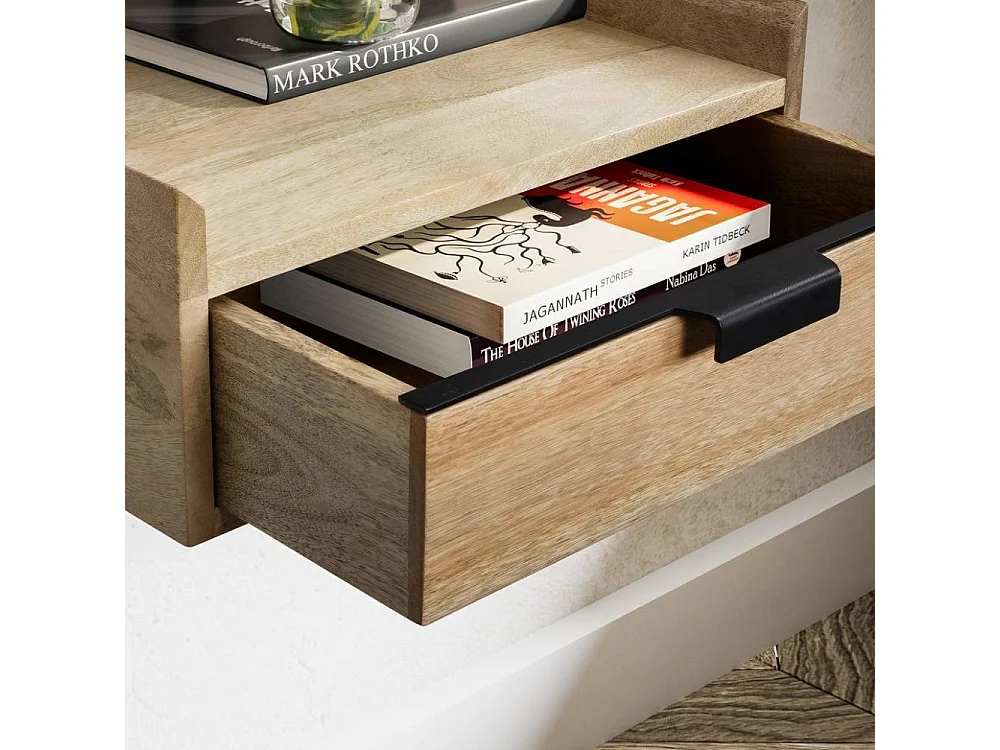 Nachtkommode Nachtschrank mit einer Schublade für die Wandmontage