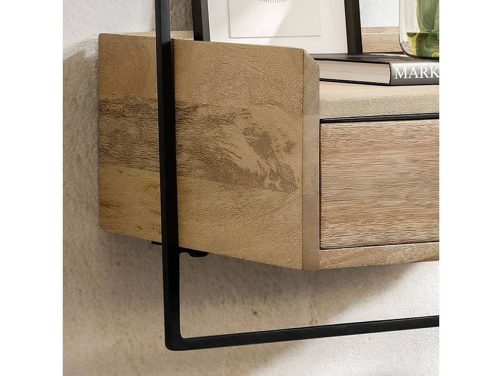 Nachtkommode Nachtschrank mit einer Schublade für die Wandmontage