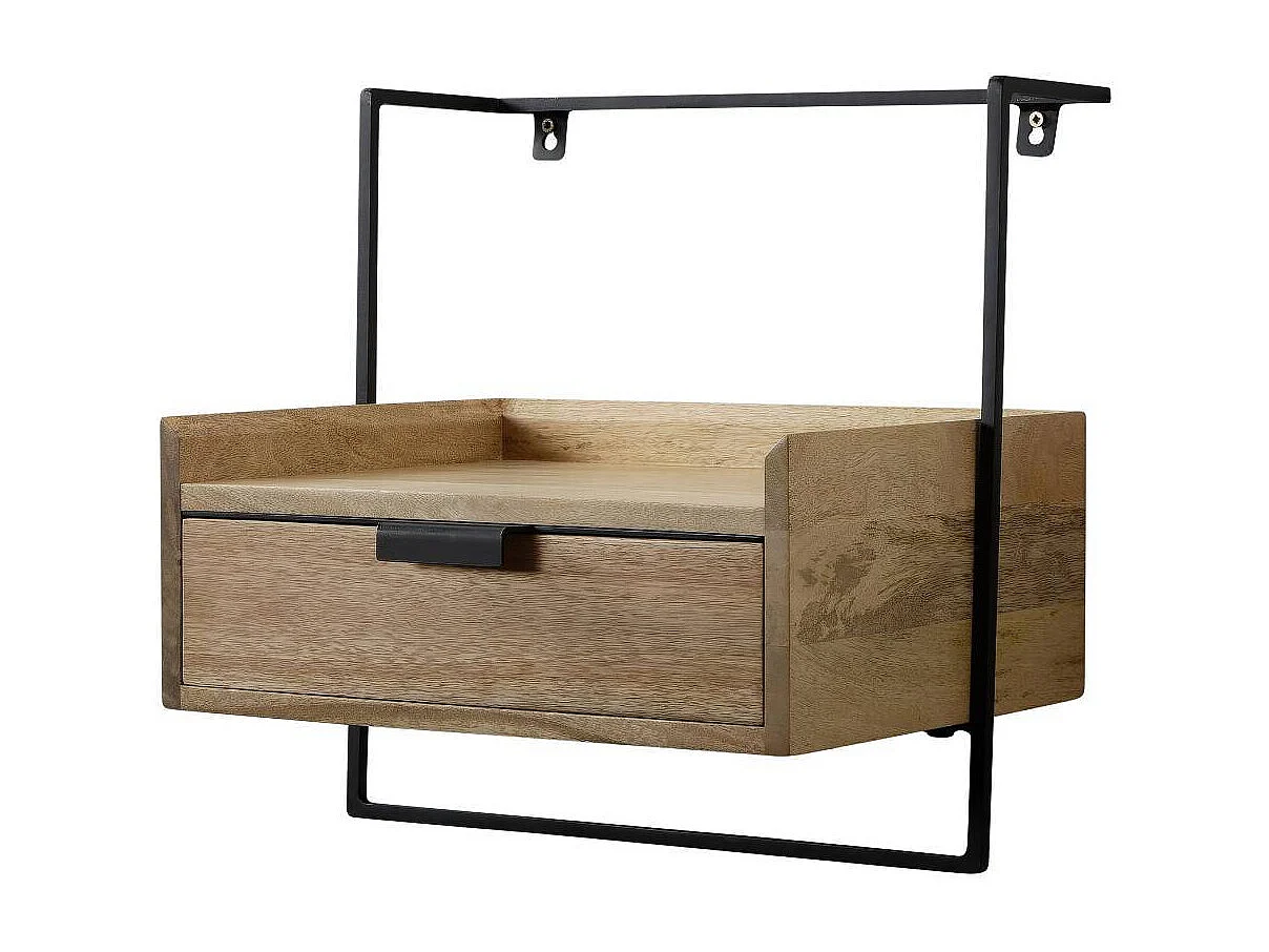 Nachtkommode Nachtschrank mit einer Schublade für die Wandmontage