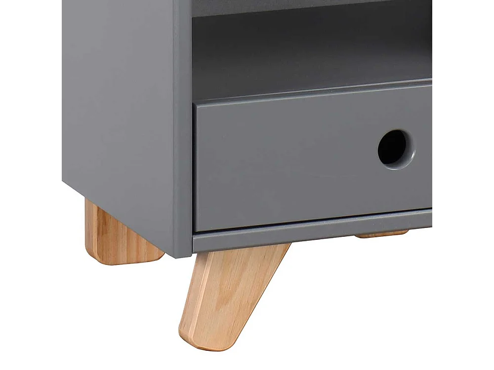 Kommode Kinderzimmer in Grau Piniefarben