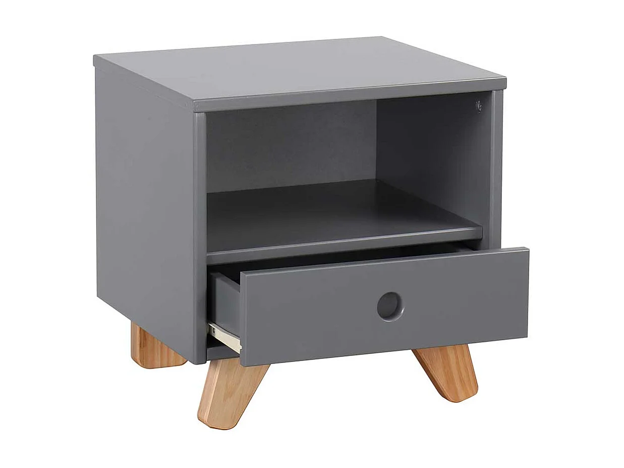 Kommode Kinderzimmer in Grau Piniefarben