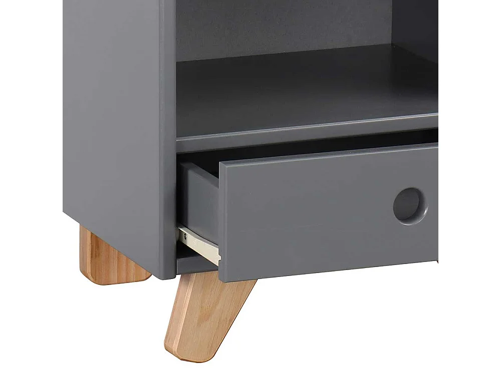 Kommode Kinderzimmer in Grau Piniefarben