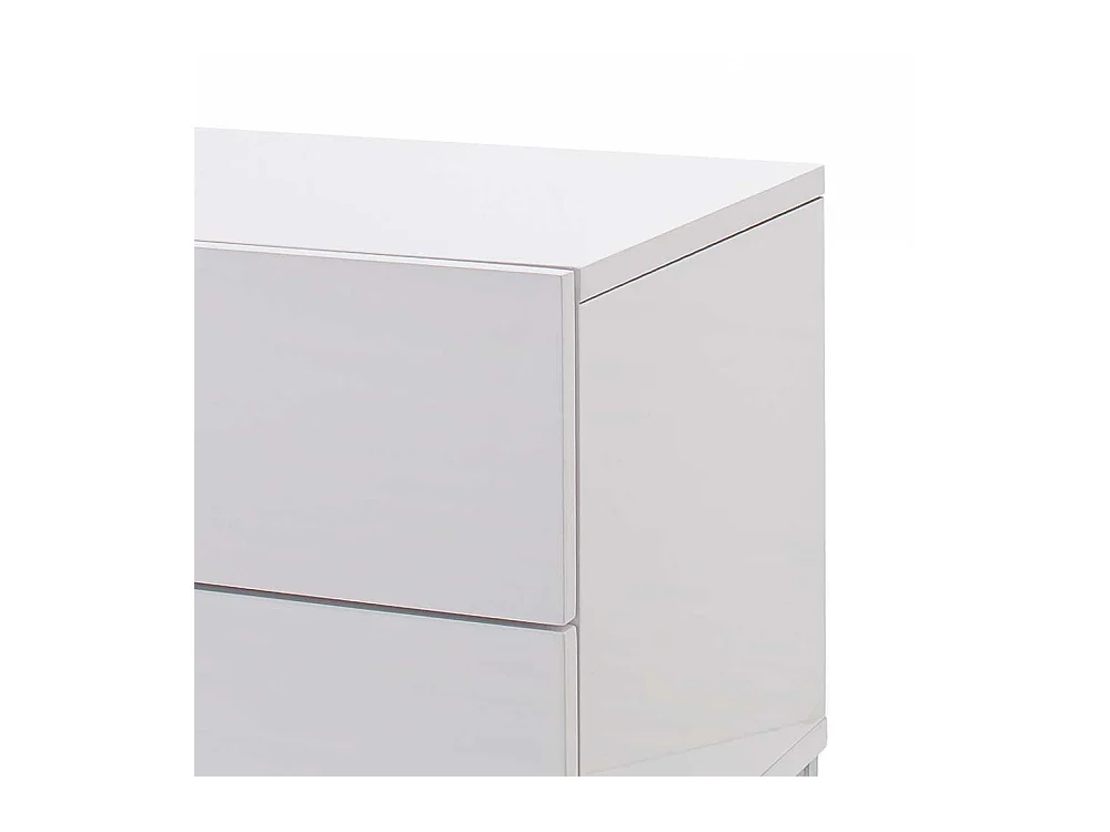 Nachttischkommode in Weiß 50 cm
