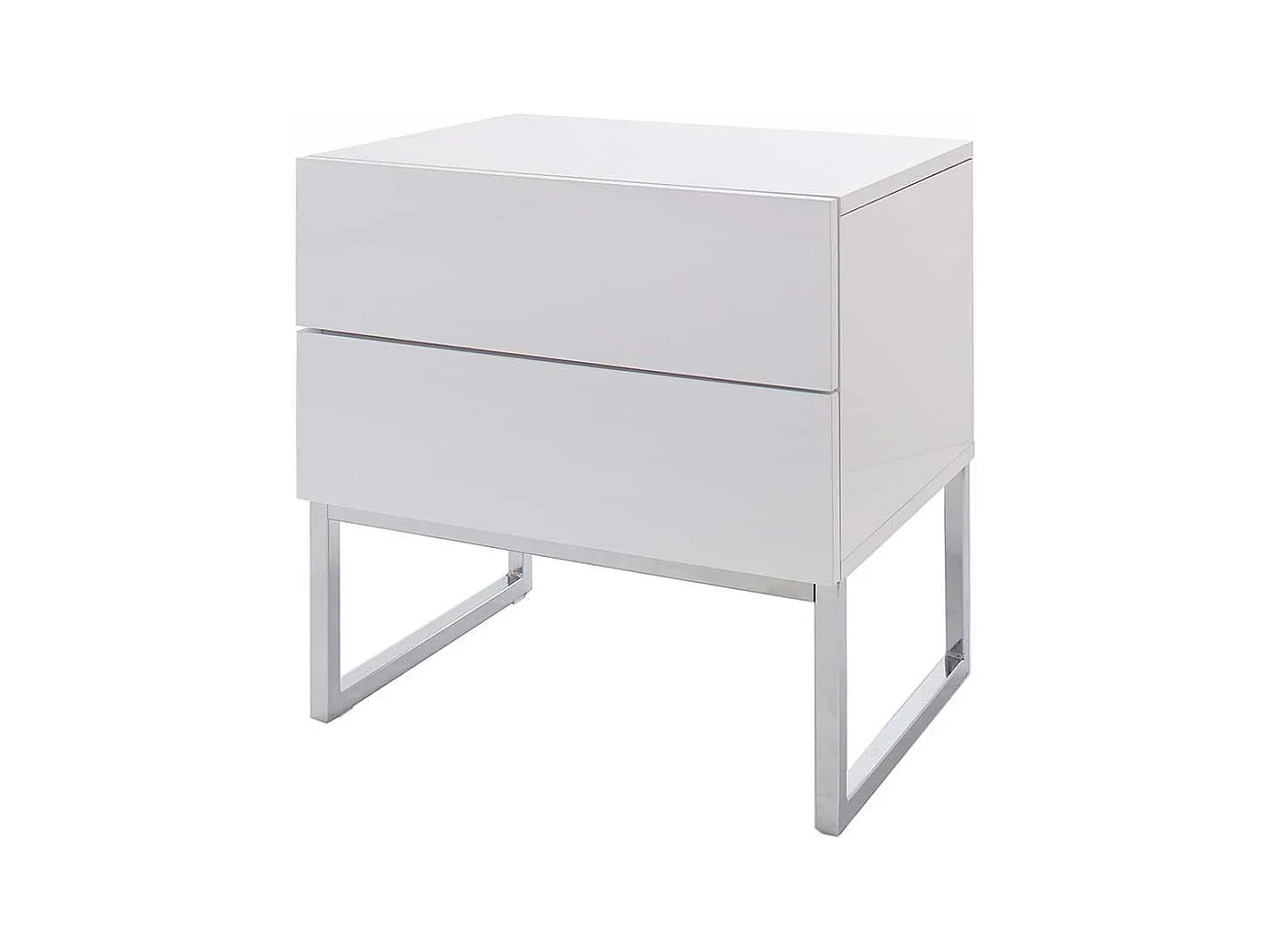 Nachttischkommode in Weiß 50 cm