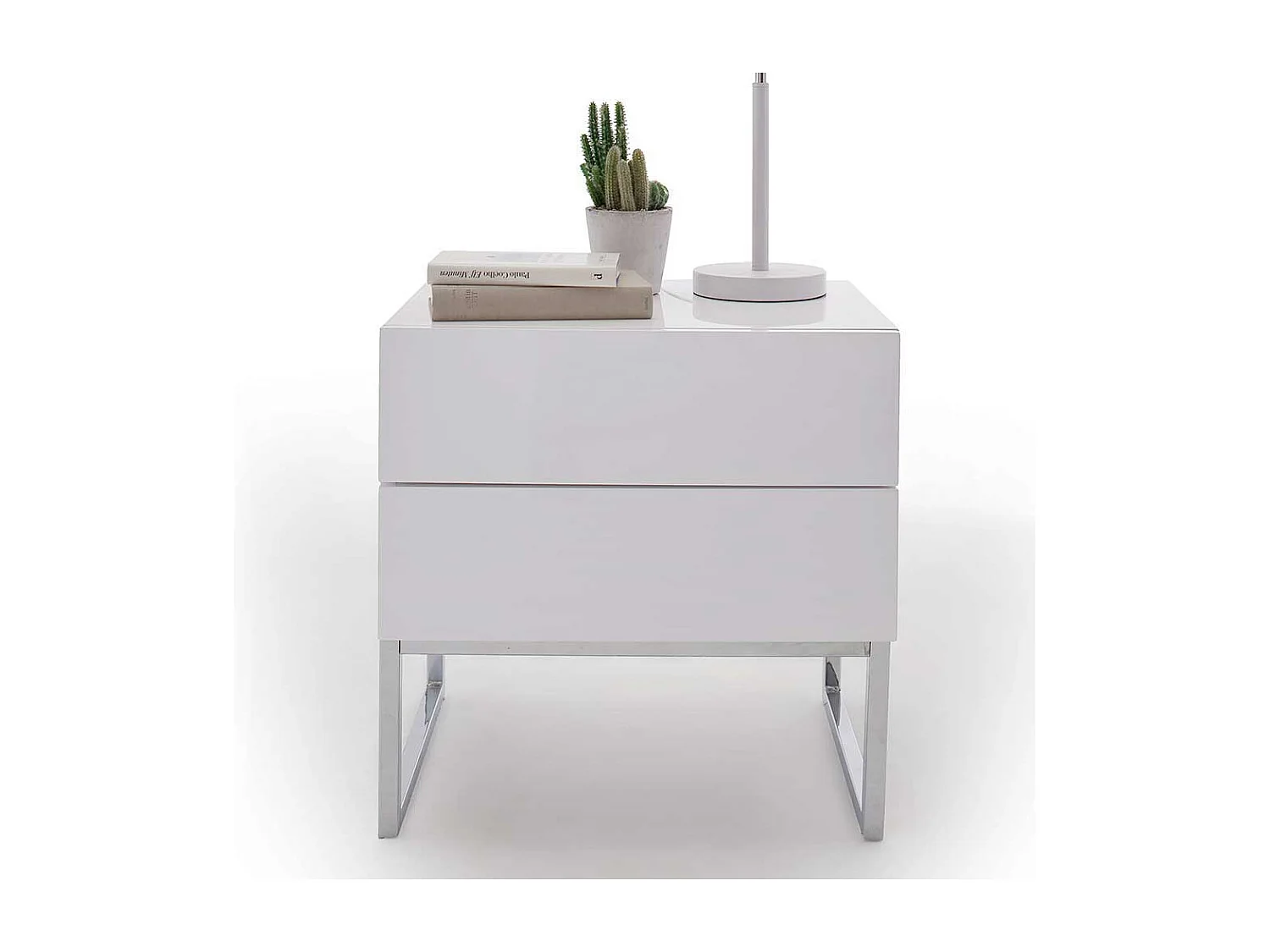 Nachttischkommode in Weiß 50 cm