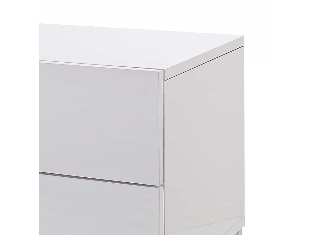 Nachttischkommode in Weiß 50 cm