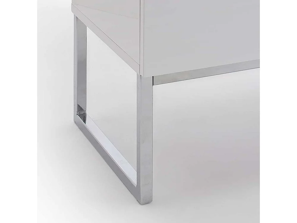 Nachttischkommode in Weiß 50 cm