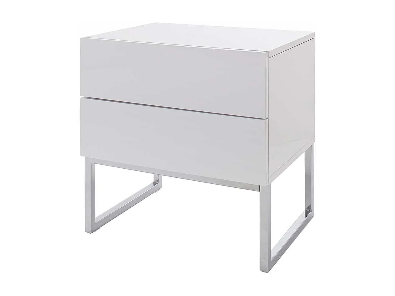 Nachttischkommode in Weiß 50 cm
