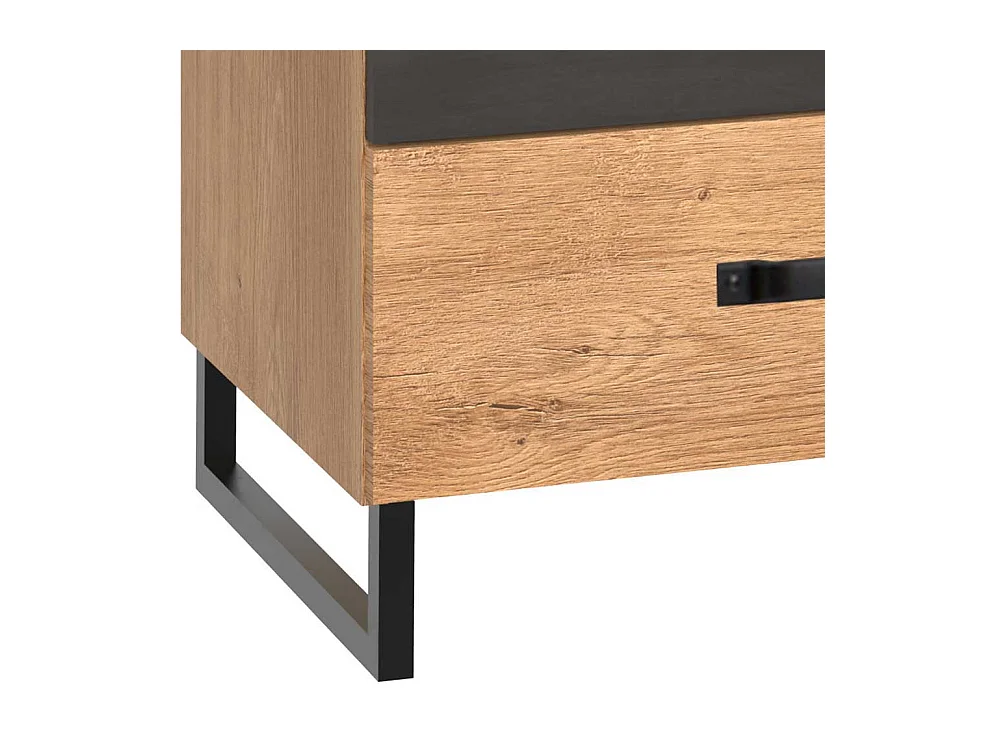 Nachttisch Kommode mit Bügelgestell aus Metall Industry und Loft Stil