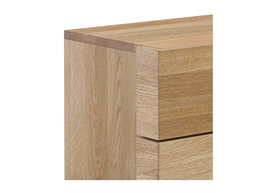 Nachtkommode aus Wildeiche Massivholz Honigfarben geölt