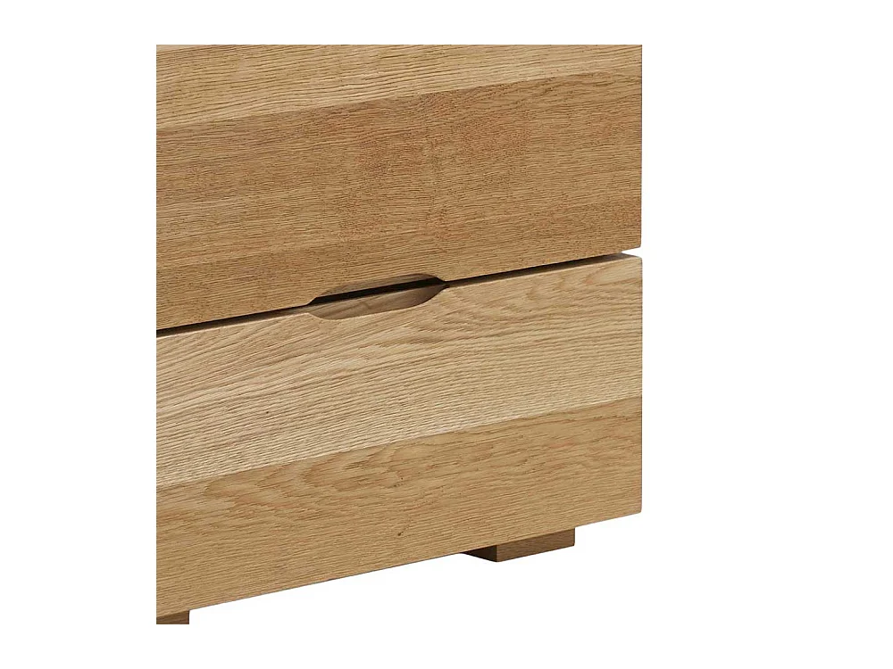 Nachtkommode aus Wildeiche Massivholz Honigfarben geölt