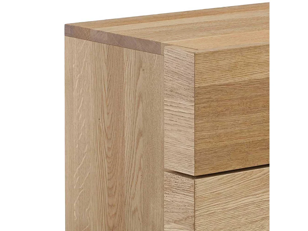 Nachtkommode aus Wildeiche Massivholz Honigfarben geölt