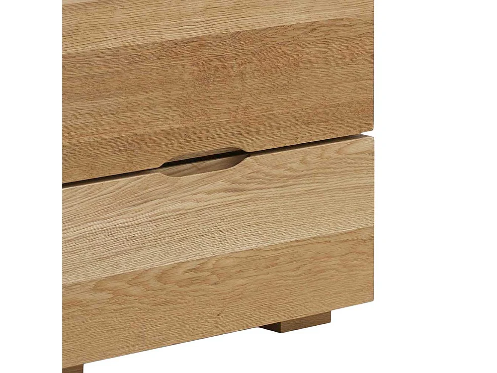 Nachtkommode aus Wildeiche Massivholz Honigfarben geölt