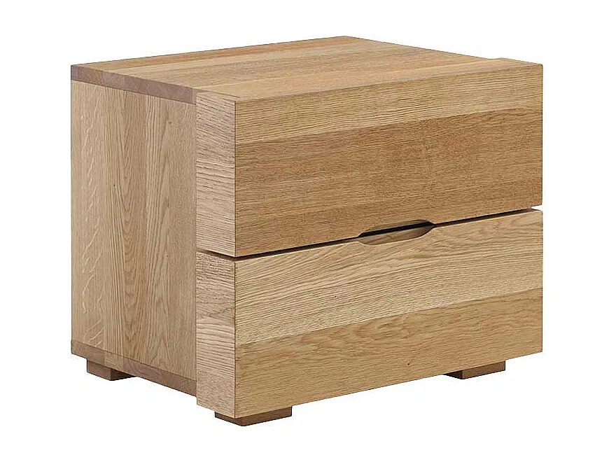 Nachtkommode aus Wildeiche Massivholz Honigfarben geölt