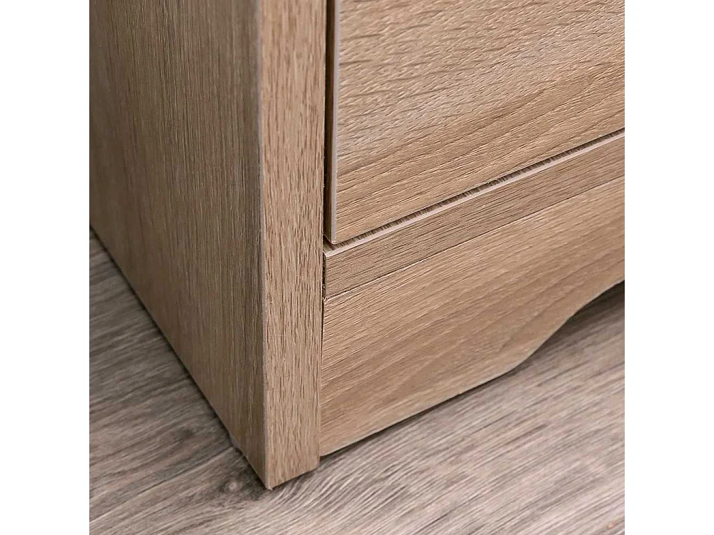 Nachttischkommode in Sonoma Eiche drei Schubladen