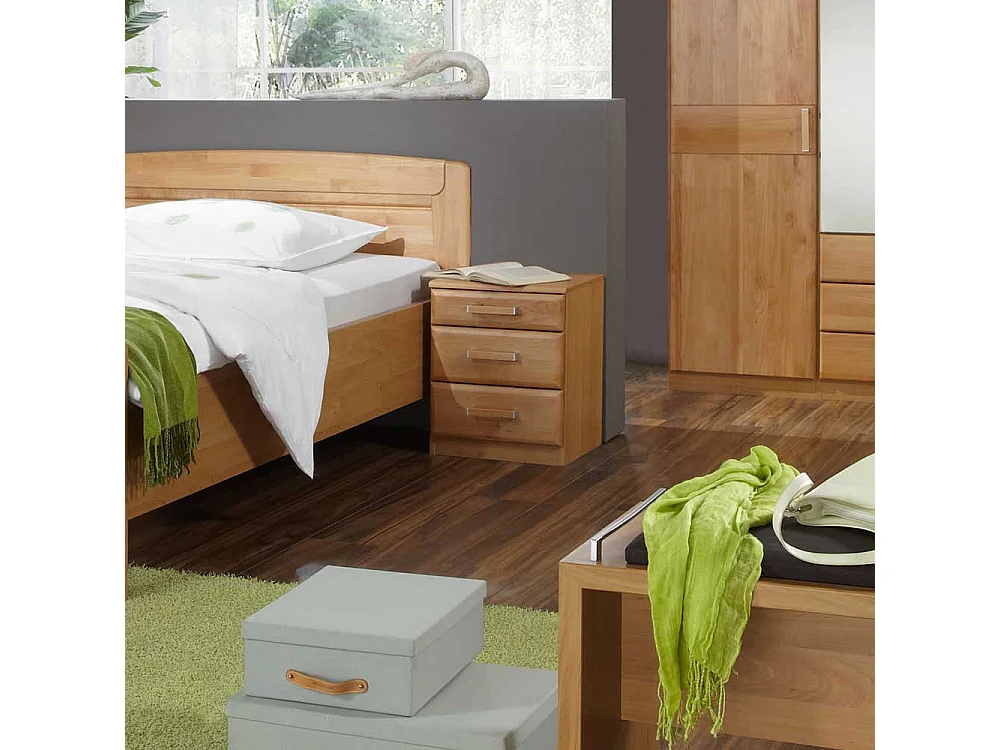 Nachttisch aus Erle Teilmassiv Teilmassiv (2er Set)