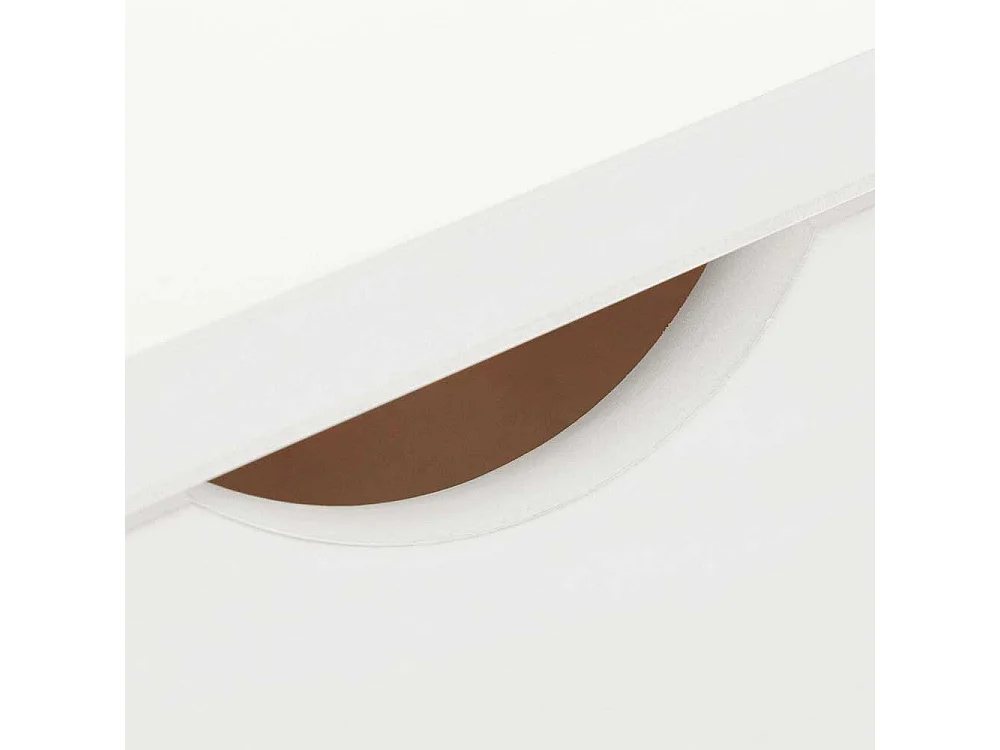 Kommode mit sechs Schubladen Kiefer Massivholz Weiß lackiert