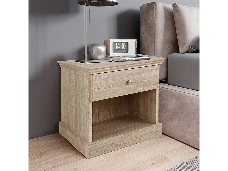 Nachttischkommode in Sonoma-Eiche Landhausstil