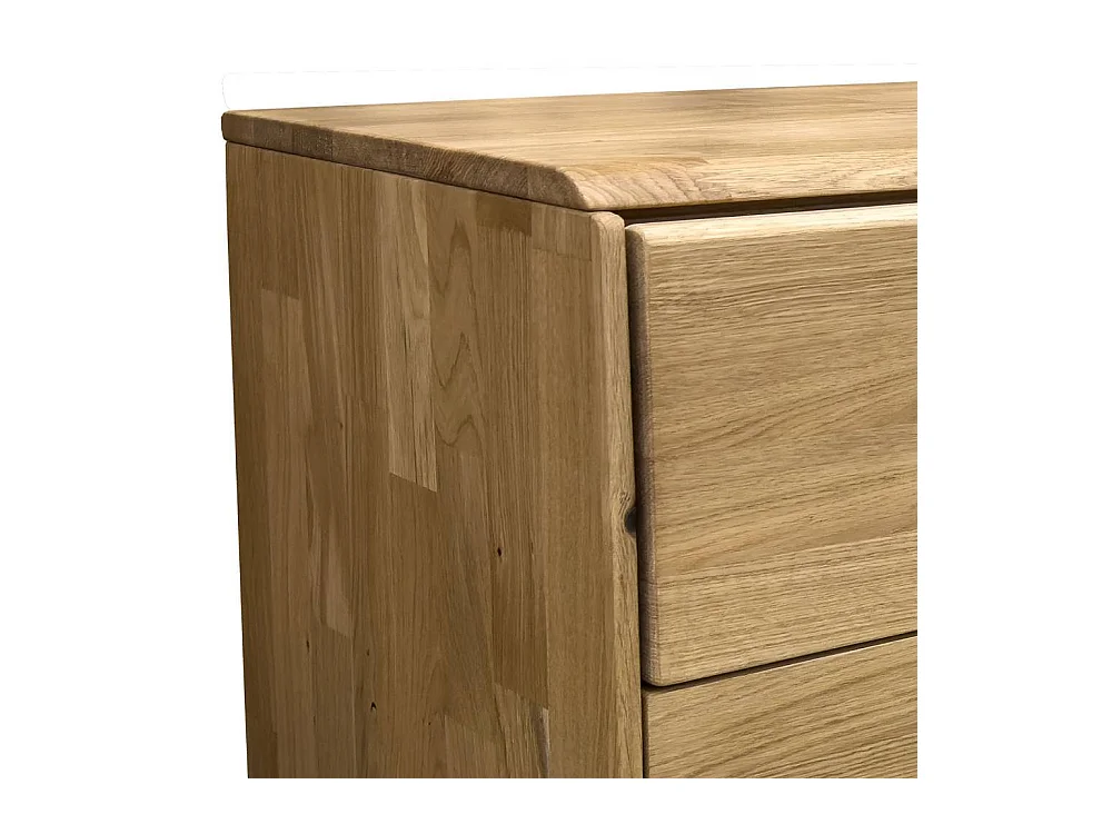 Nachttisch Nachtkonsole mit zwei Schubladen und gesofteten Kanten