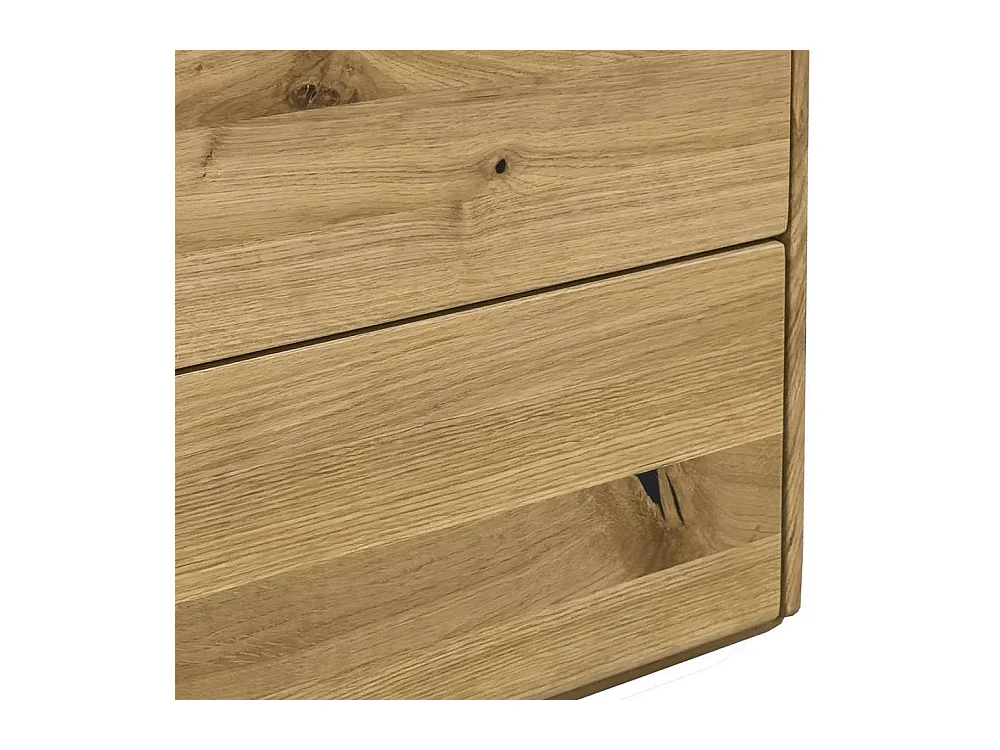 Nachttisch Nachtkonsole mit zwei Schubladen und gesofteten Kanten