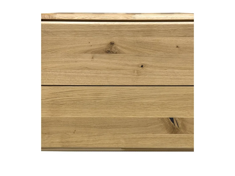 Nachttisch Nachtkonsole mit zwei Schubladen und gesofteten Kanten