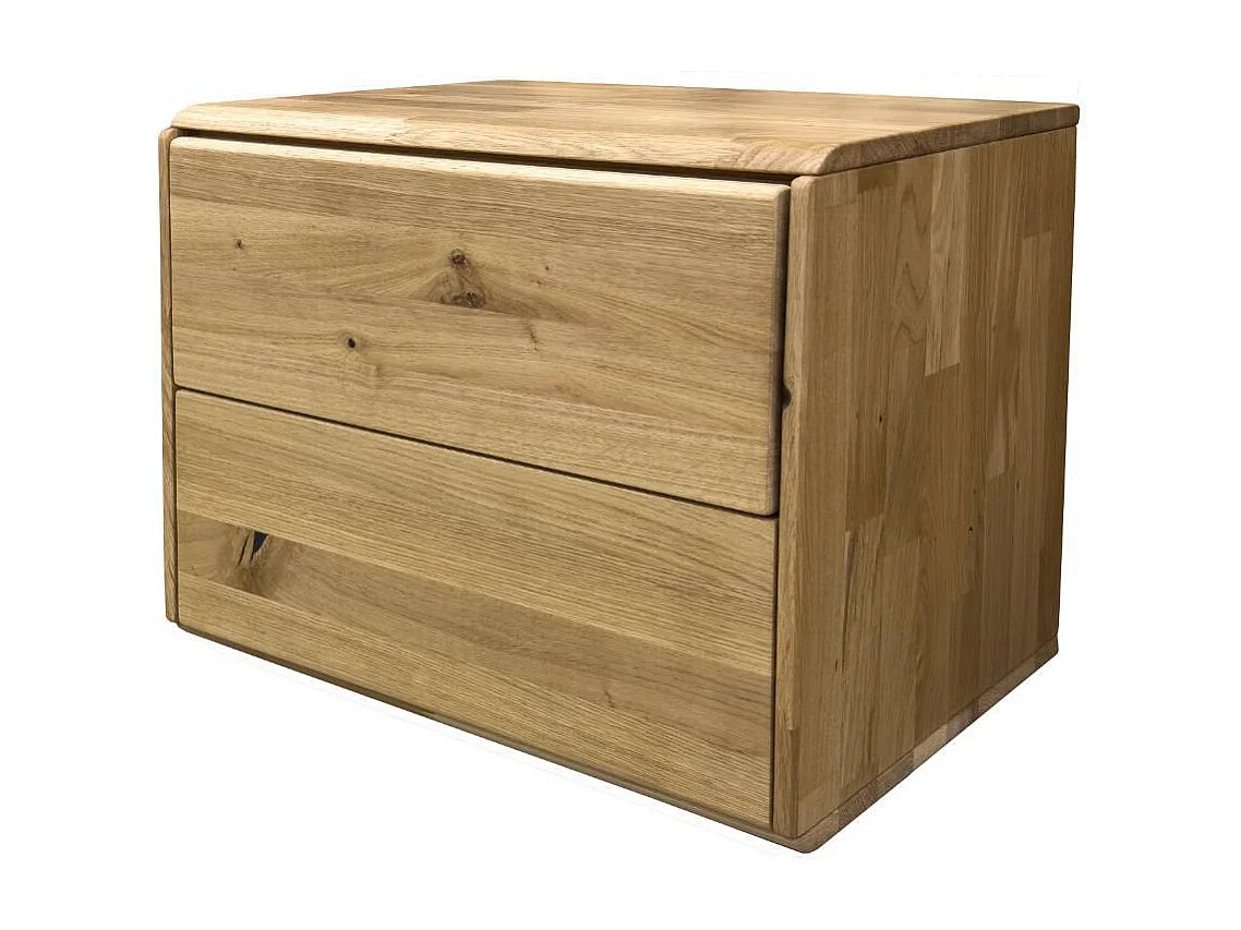 Nachttisch Nachtkonsole mit zwei Schubladen und gesofteten Kanten