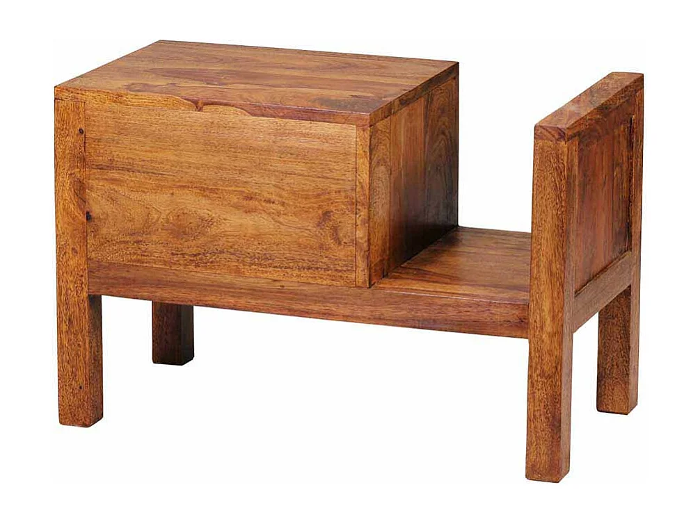 Nachtkommode aus Sheesham Massivholz 60 cm breit