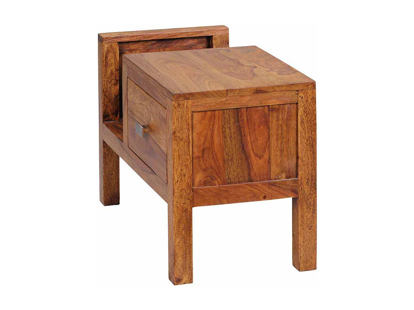 Nachtkommode aus Sheesham Massivholz 60 cm breit
