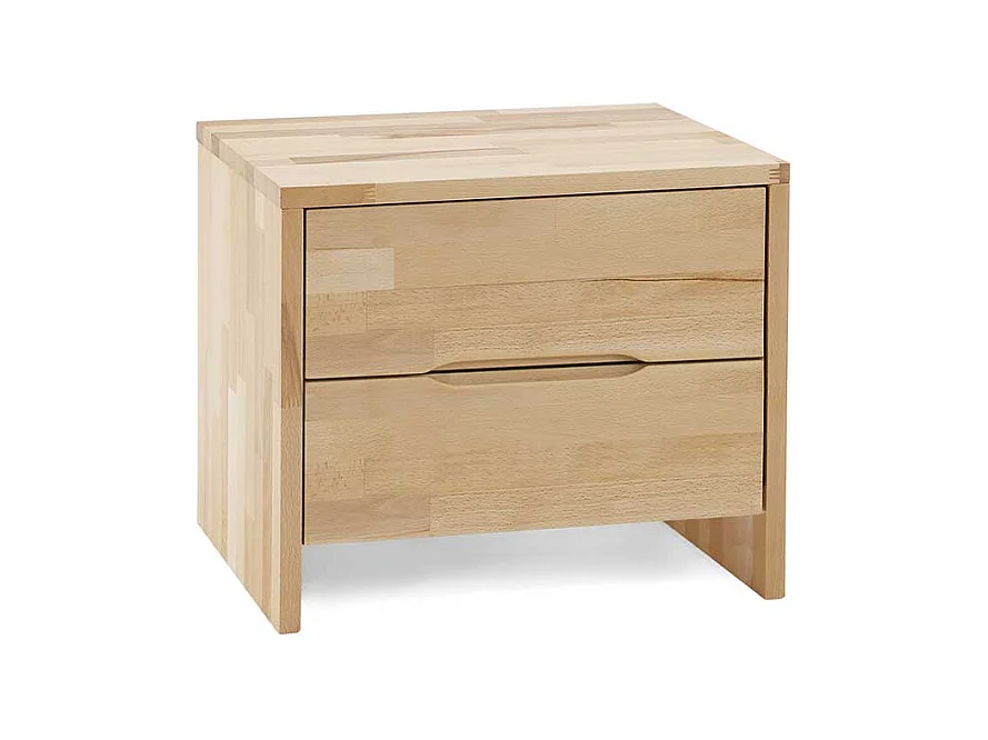 Nachtkonsole aus Kernbuche Massivholz 40 cm hoch