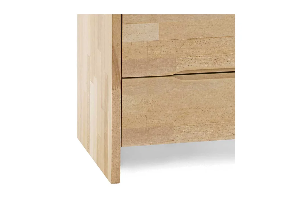 Nachtkonsole aus Kernbuche Massivholz 40 cm hoch