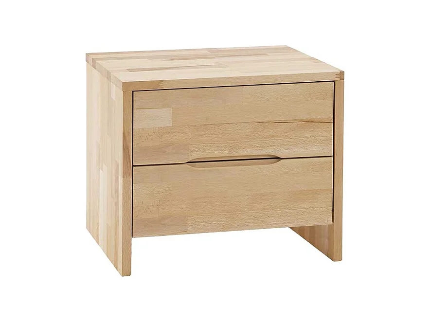 Nachtkonsole aus Kernbuche Massivholz 40 cm hoch