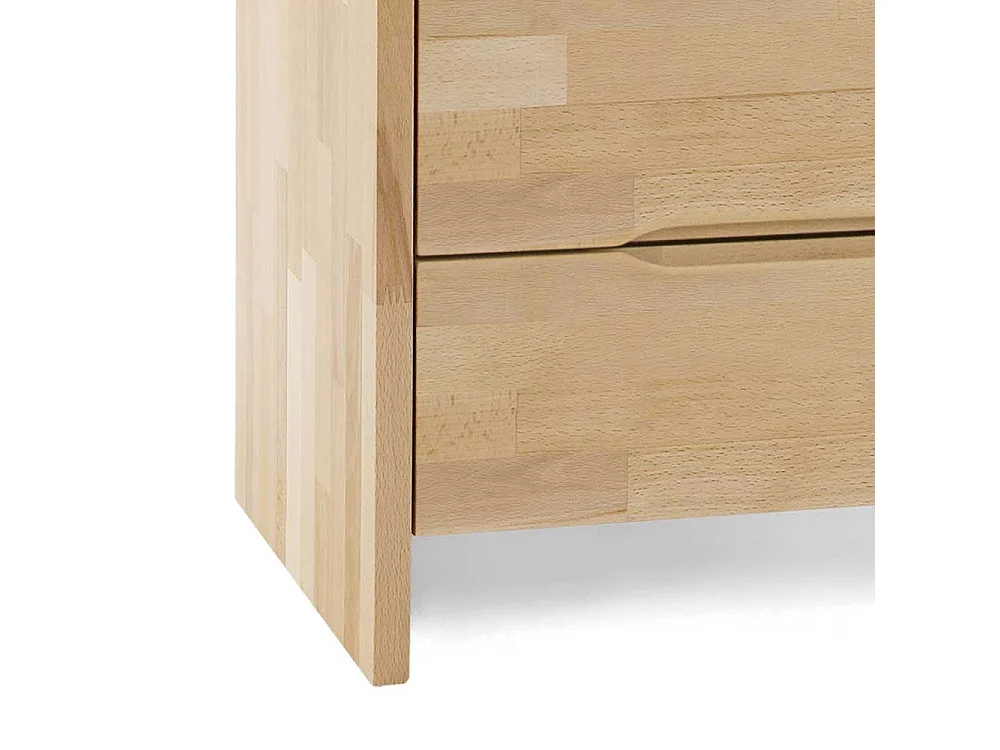 Nachtkonsole aus Kernbuche Massivholz 40 cm hoch