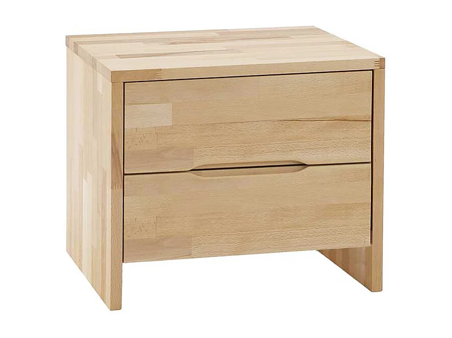 Nachtkonsole aus Kernbuche Massivholz 40 cm hoch