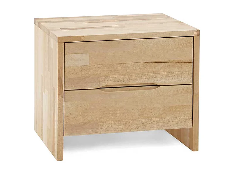 Nachtkonsole aus Kernbuche Massivholz 40 cm hoch