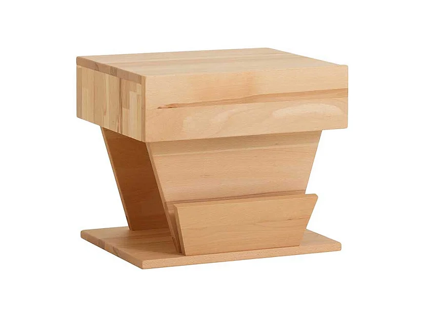 Design Nachttisch aus Kernbuche Massivholz modern