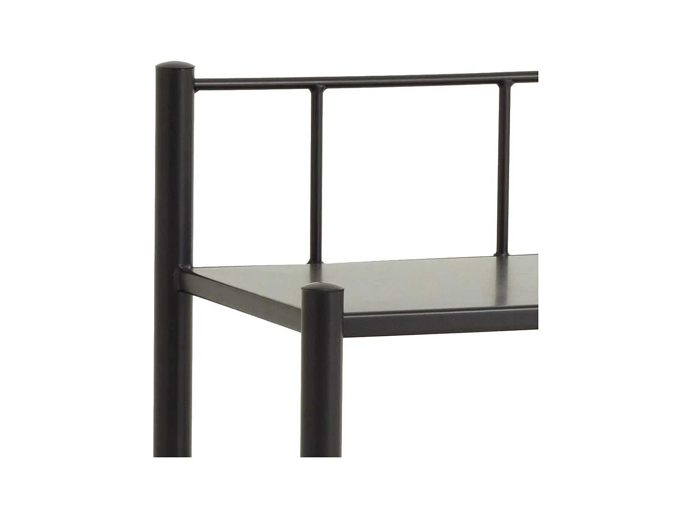 Nachtkonsole in Grau Metall