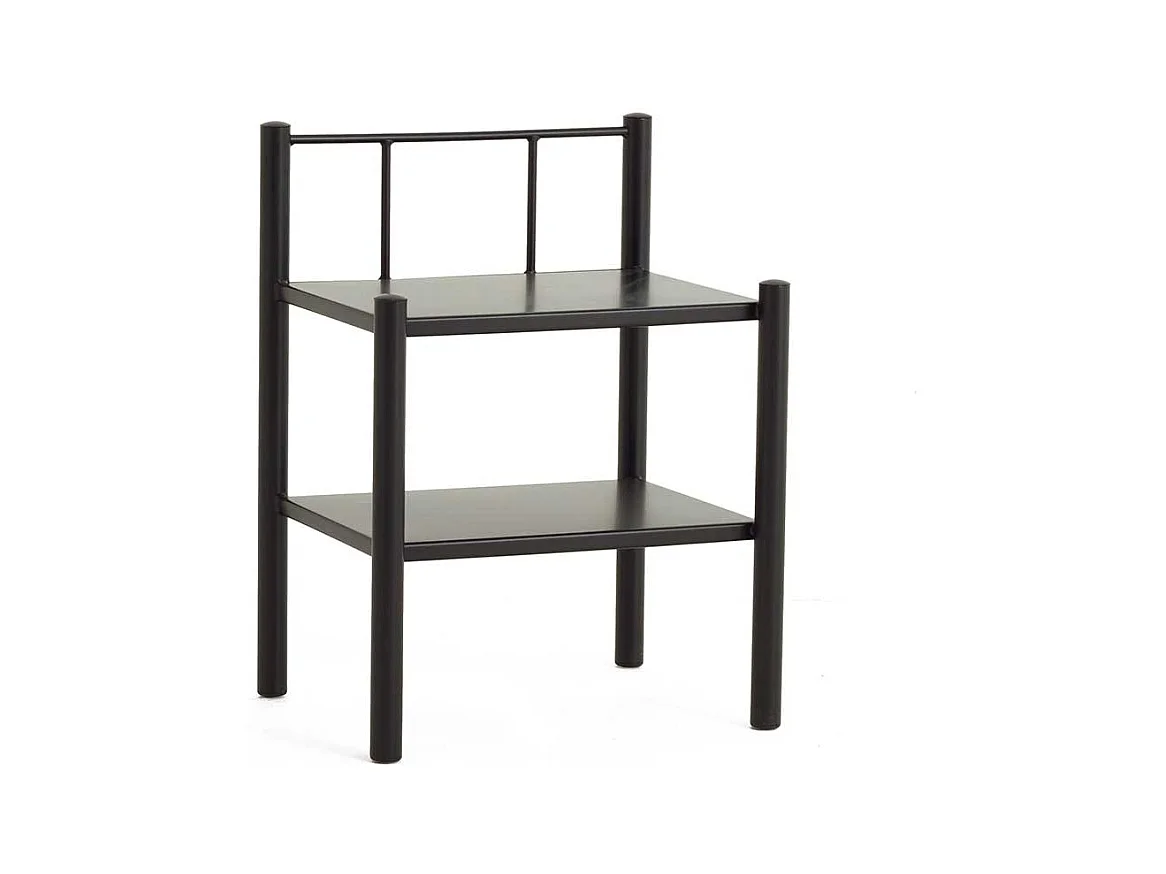 Nachtkonsole in Grau Metall